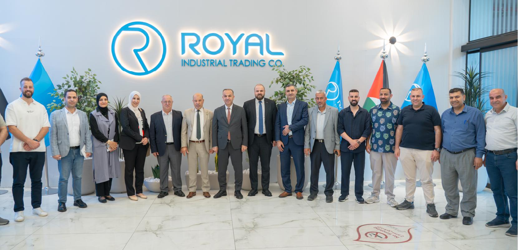 Royal Company receives the Mayor, Council Members, and Engineers of Hebron Municipality