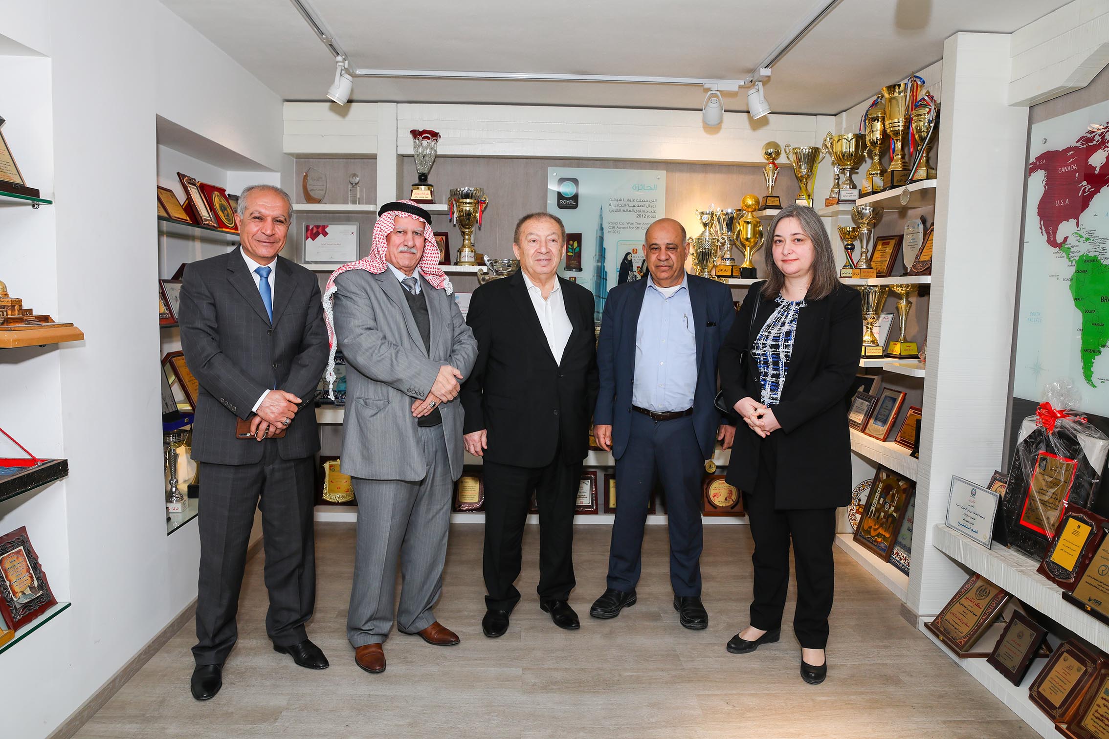 The Minister of Tourism and Antiquities and the Minister of Economy on a visit to Royal Company