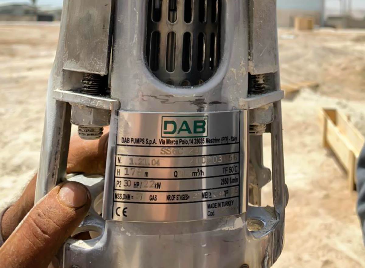 Supplying Italian DAB pumps to Palestinian companies