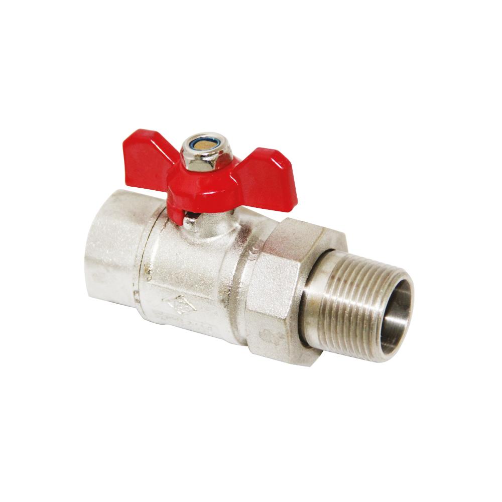 Brass Ball Valve With Union – T Handle 