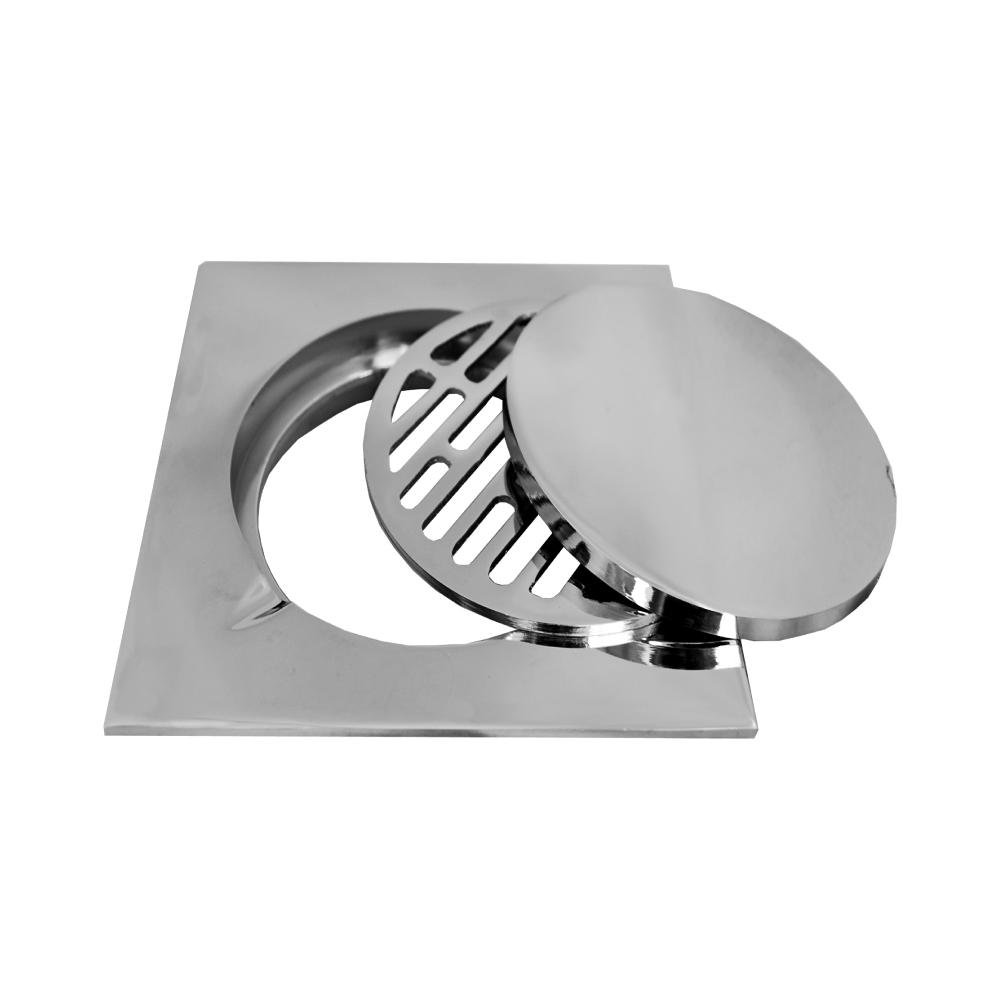 Chrome Plated Square Large Cover With Drain