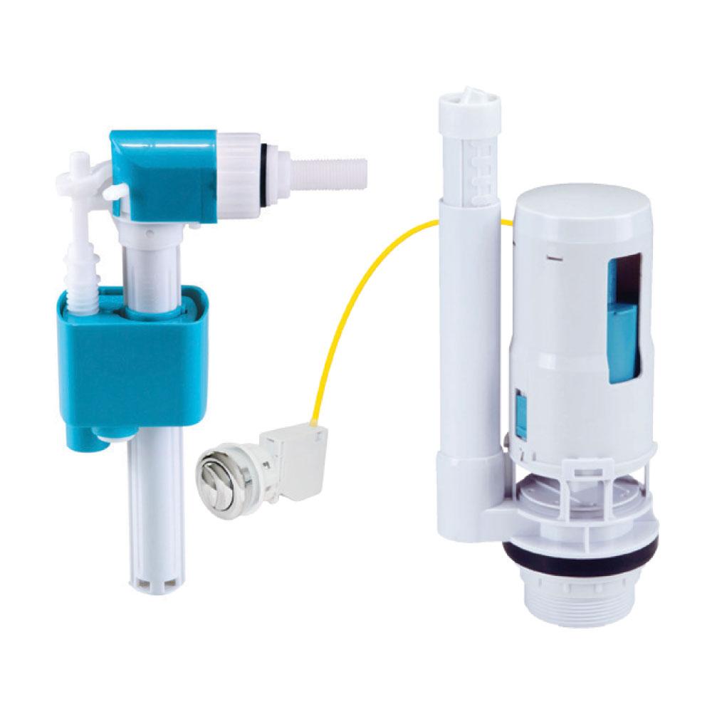 Cable Dual Flush Valve With Side Fill Valve