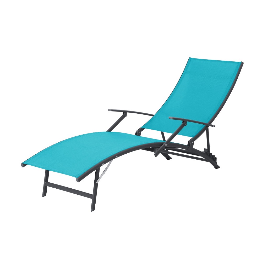 Beach Blue Sun-lounger 4 positions