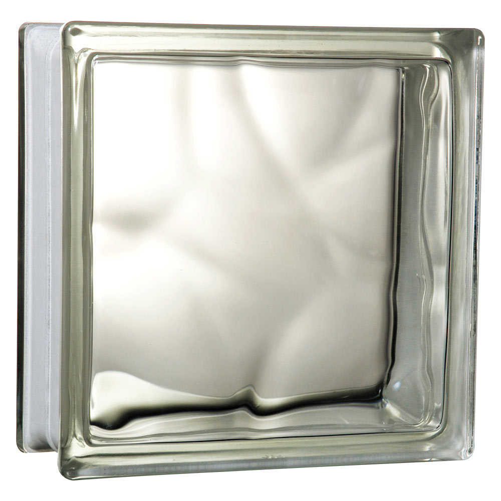 Clear Wave Glass Block